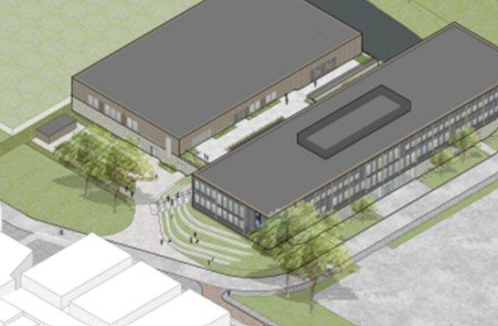 Openbare ruimte rond het nieuwe Motion Beweegcollege
